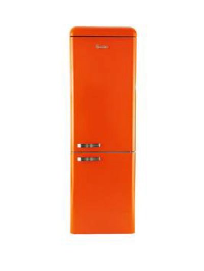Swan Sr11020O 60Cm Retro Fridge Freezer - Orange